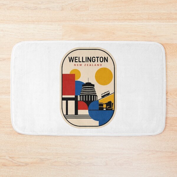 Item preview, Retro Wellington New Zealand Minimalist Geometric Cityscape designed and sold by k3rstman1.