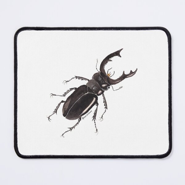 Item preview, stag beetle insect watercolor designed and sold by veroslawa.