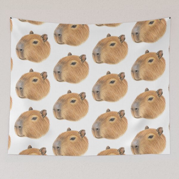 Item preview, Portrait of a capybara designed and sold by JOANNASKAH.