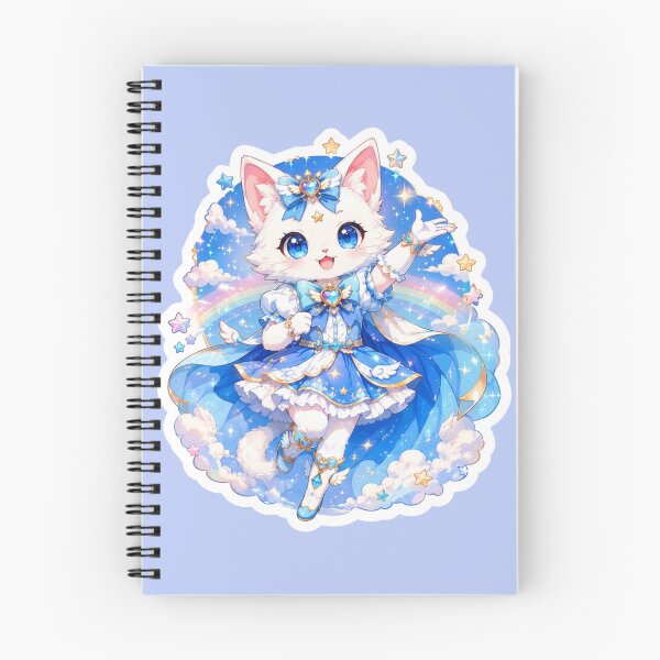 Item preview, Magical Girl Cat Chibi Blue Celestial Anime Style designed and sold by     NovaCraft.