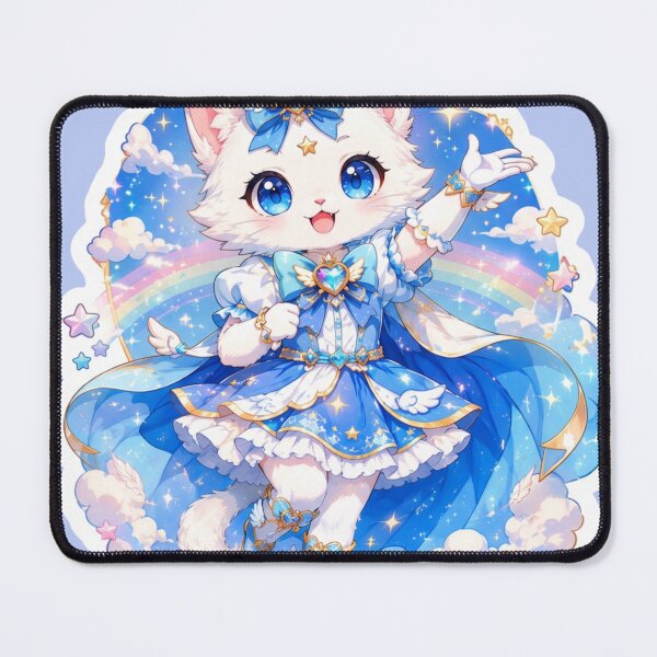 Item preview, Magical Girl Cat Chibi Blue Celestial Anime Style designed and sold by     NovaCraft.