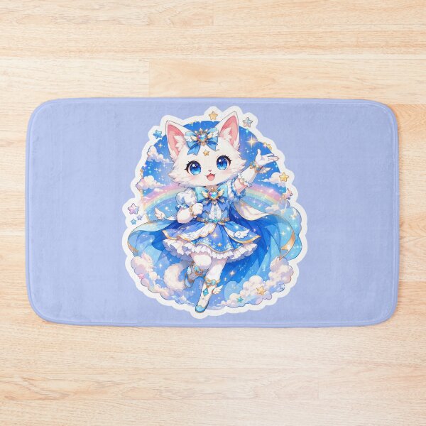 Item preview, Magical Girl Cat Chibi Blue Celestial Anime Style designed and sold by     NovaCraft.
