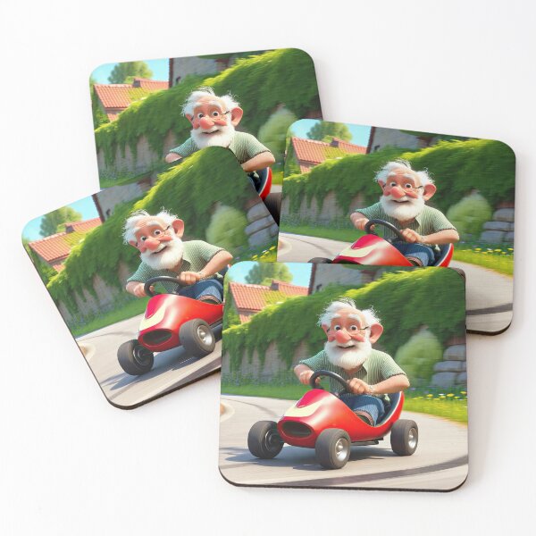 Item preview, Old Man riding a go-cart designed and sold by Colin Bentham.