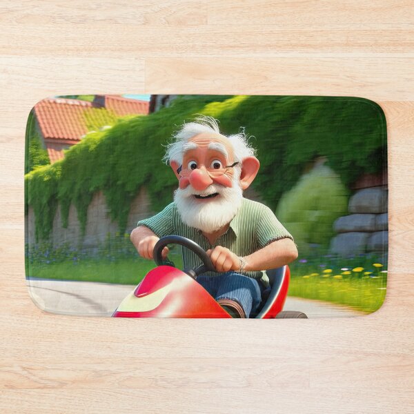 Item preview, Old Man riding a go-cart designed and sold by Colin Bentham.