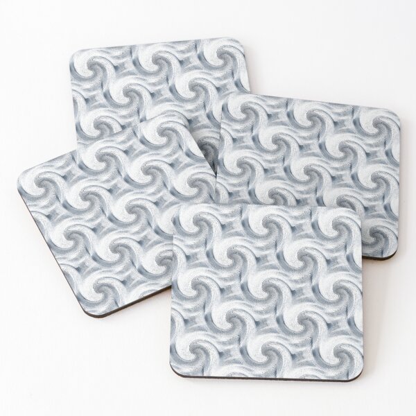 Item preview, Ocean Wave Spiral Pattern in Gray designed and sold by Artistestella.
