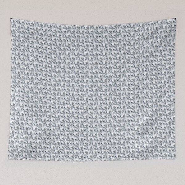 Item preview, Ocean Wave Spiral Pattern in Gray designed and sold by Artistestella.