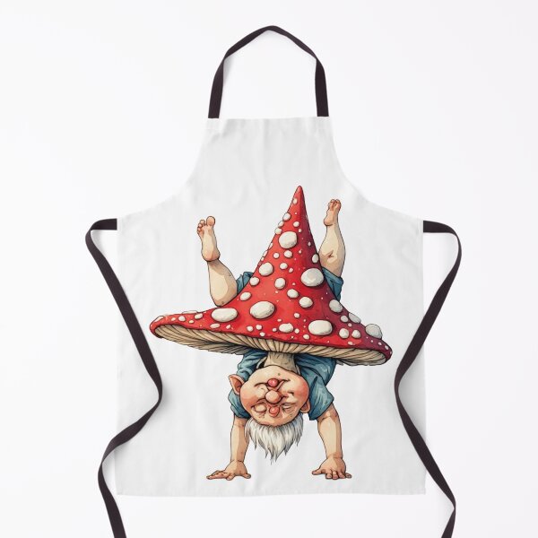 Item preview, Funny Handstanding Mushroom Gnome Whimsical Fantasy designed and sold by dcohea.