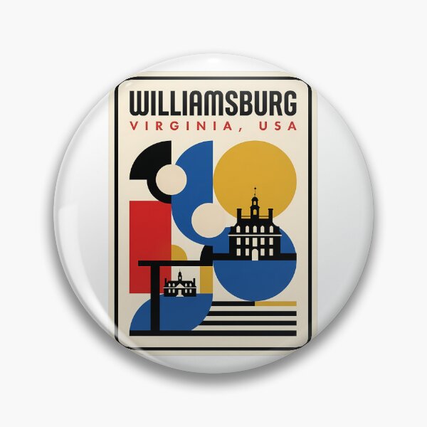 Item preview, Williamsburg Virginia Mid Century Modern Geometric Travel designed and sold by k3rstman1.