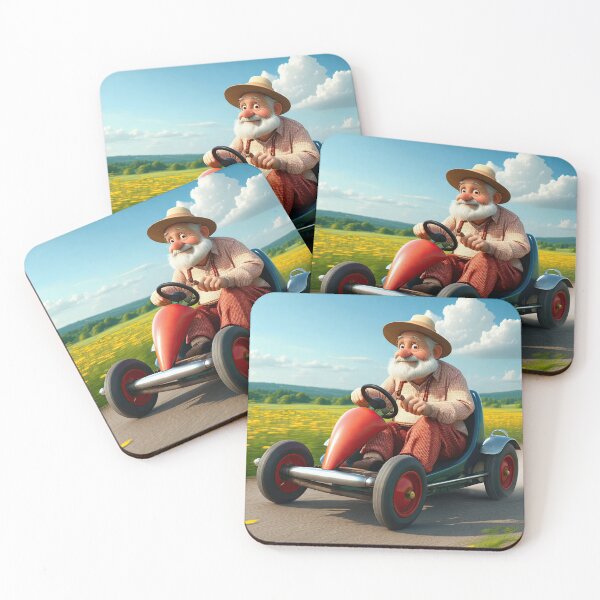 Item preview, Old Man riding a go-cart designed and sold by Colin Bentham.