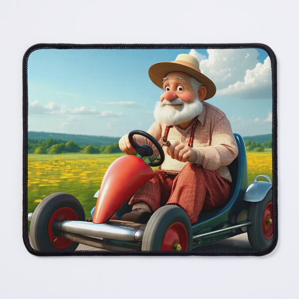 Item preview, Old Man riding a go-cart designed and sold by Colin Bentham.