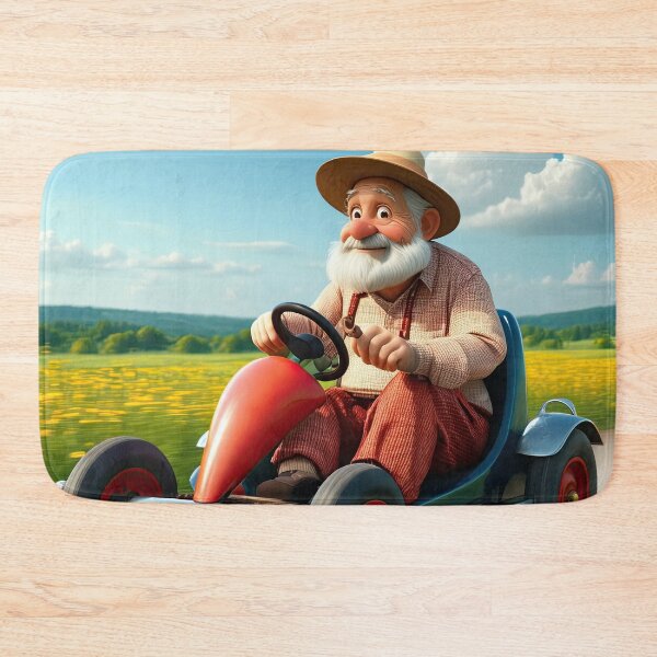 Item preview, Old Man riding a go-cart designed and sold by Colin Bentham.
