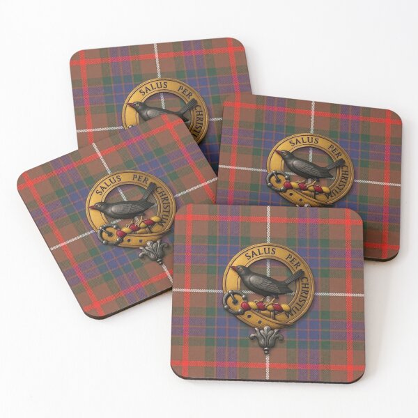 Item preview, Abernethy Crest and Fraser Hunting Tartan designed and sold by Kirrindy Designs.