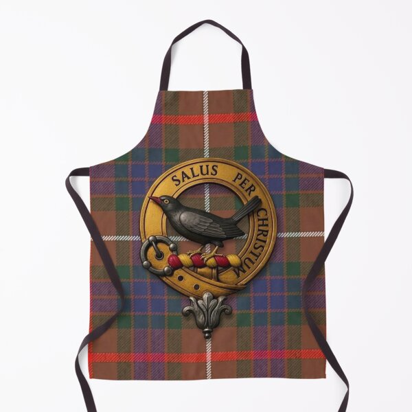 Item preview, Abernethy Crest and Fraser Hunting Tartan designed and sold by Kirrindy Designs.