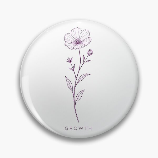 Item preview, Minimalist Botanical GROWTH Line Art | Elegant Wildflower Design designed and sold by Ahmed Nedji.
