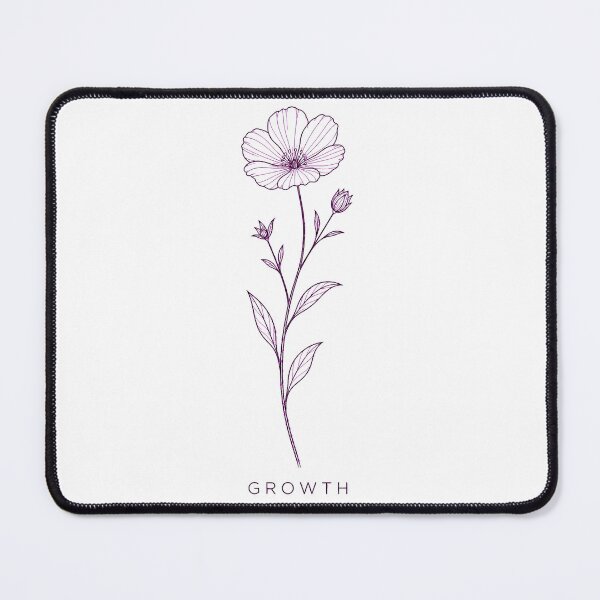 Item preview, Minimalist Botanical GROWTH Line Art | Elegant Wildflower Design designed and sold by Ahmed Nedji.