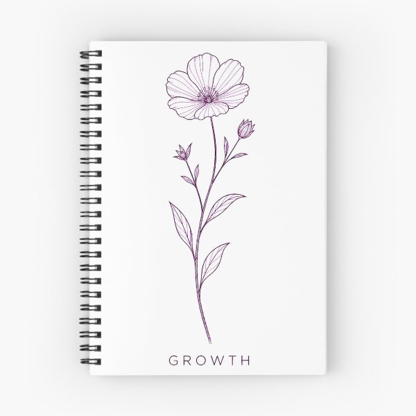 Item preview, Minimalist Botanical GROWTH Line Art | Elegant Wildflower Design designed and sold by Ahmed Nedji.