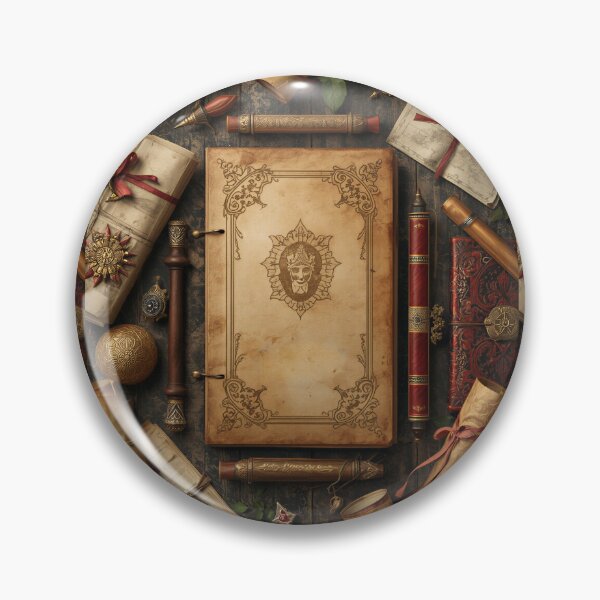 Item preview, Vintage Explorer Journal with Antique Maps and Scrolls designed and sold by Evergreen Horizon Works.