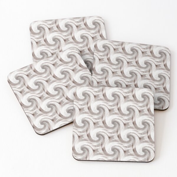Item preview, Ocean Wave Spiral Pattern in Brown designed and sold by Artistestella.