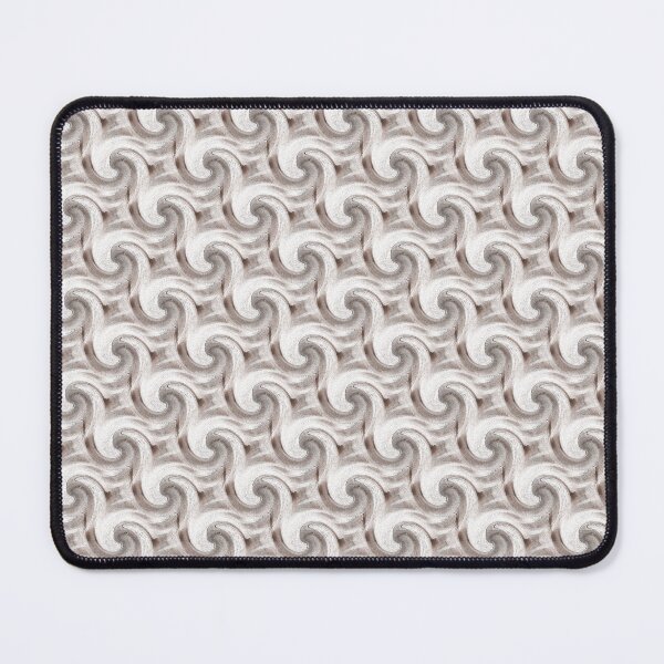 Item preview, Ocean Wave Spiral Pattern in Brown designed and sold by Artistestella.