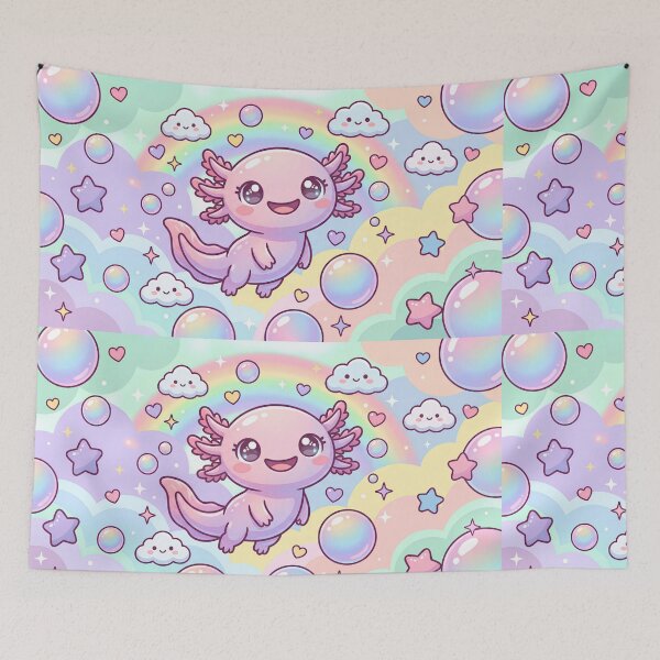Item preview, Rainbow Axolotl Dreams designed and sold by Tharaazu.