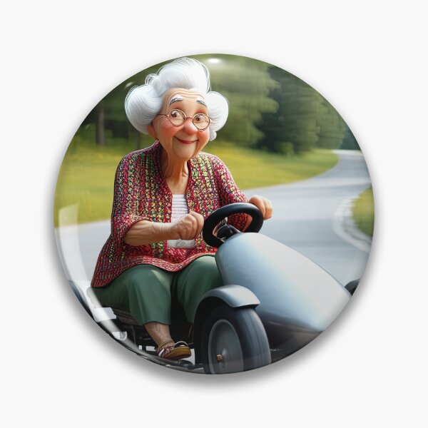 Item preview, Old Woman riding a go-cart designed and sold by Colin Bentham.