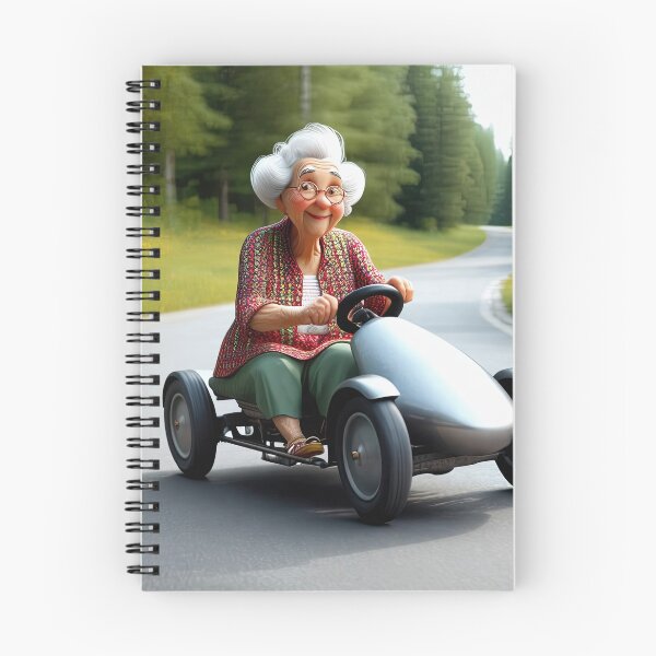 Item preview, Old Woman riding a go-cart designed and sold by Colin Bentham.
