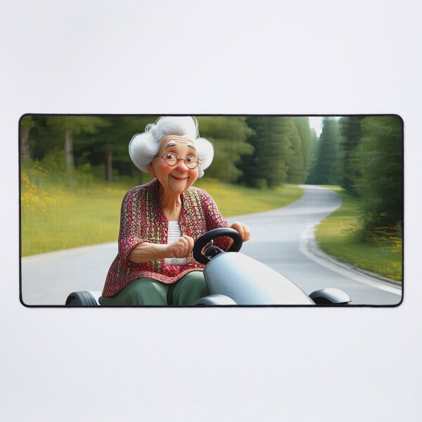 Item preview, Old Woman riding a go-cart designed and sold by Colin Bentham.