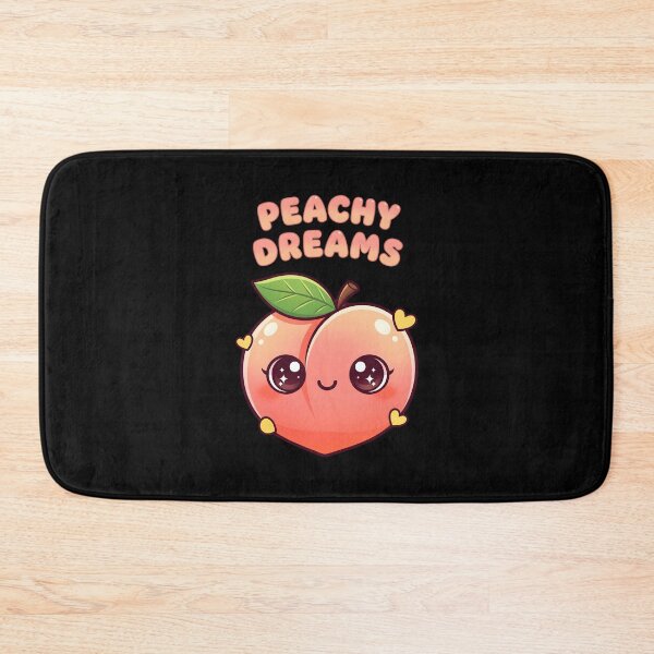 Item preview, Peachy Dreams Cute Kawaii Peach Art designed and sold by Canvas-Whispers.