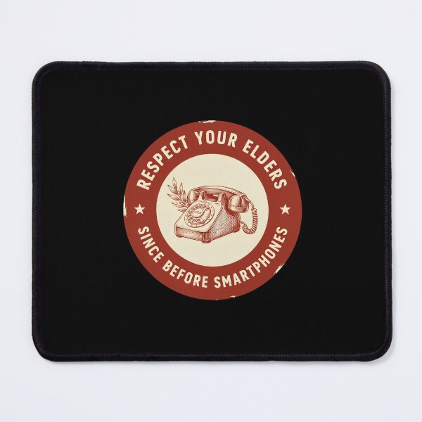 Item preview, Respect Your Elders Vintage Phone - Badge Retro designed and sold by DONT ASK CLUB.