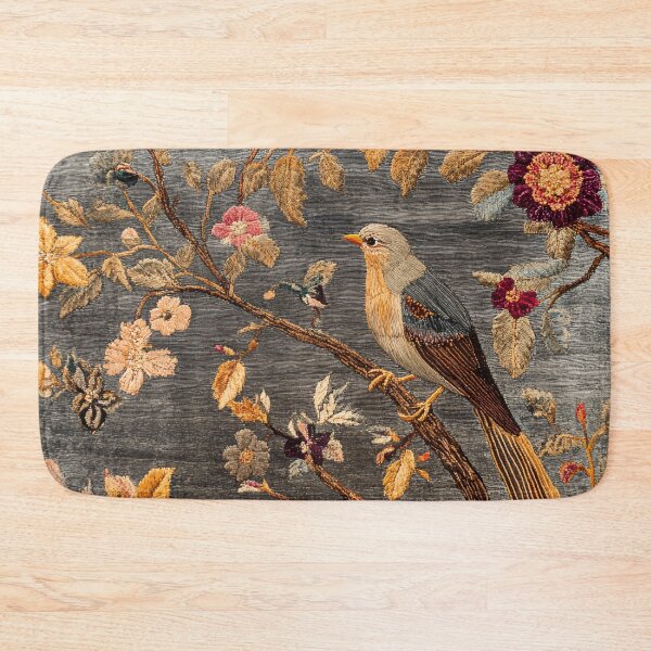 Item preview, Antique Floral Oriental Vernal Colors Birdy Carpet designed and sold by GrinGalore.