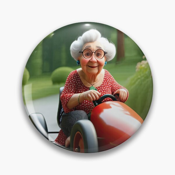 Item preview, Old Woman riding a go-cart designed and sold by Colin Bentham.