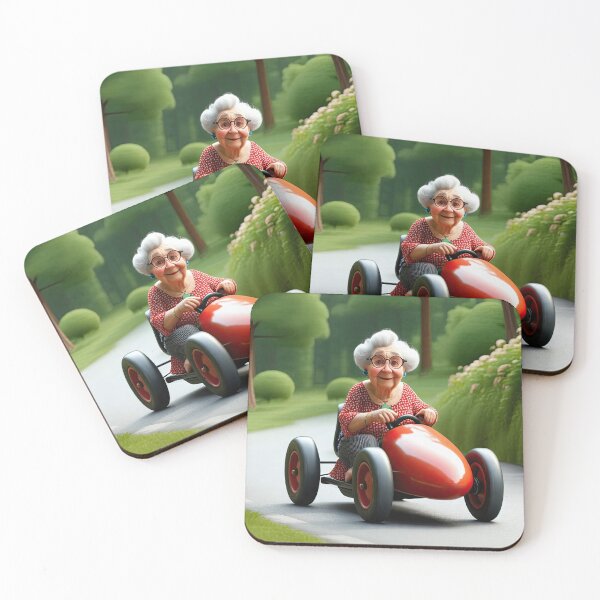 Item preview, Old Woman riding a go-cart designed and sold by Colin Bentham.