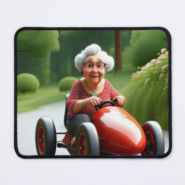 Item preview, Old Woman riding a go-cart designed and sold by Colin Bentham.