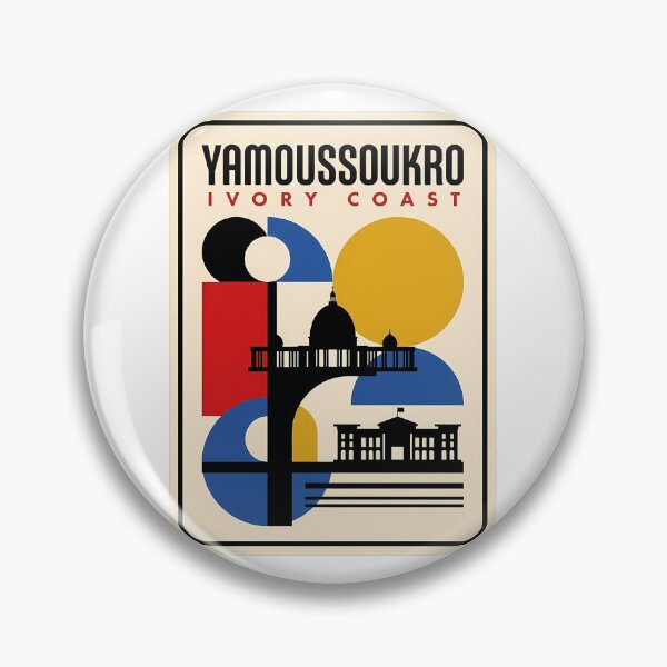 Item preview, Yamoussoukro Ivory Coast Geometric Bauhaus Basilica Travel designed and sold by k3rstman1.