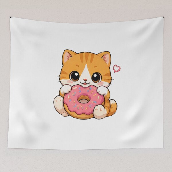 Item preview, cat love donuts designed and sold by WellN.