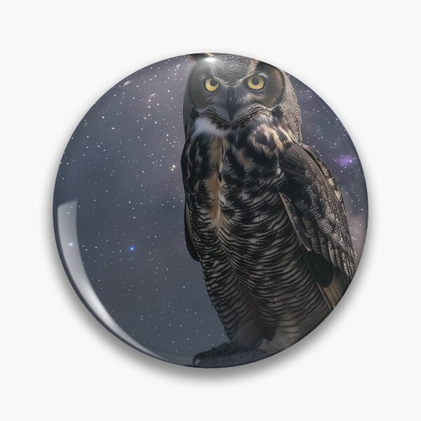 Item preview, Majestic Owl Beneath Stars designed and sold by QuantumDrift.