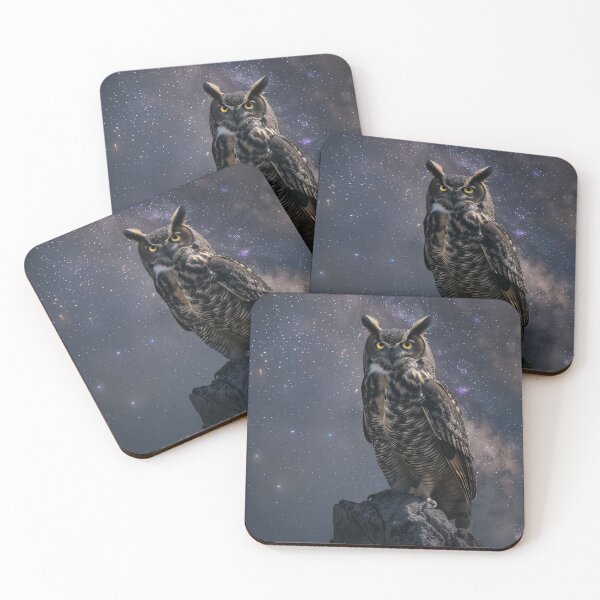 Item preview, Majestic Owl Beneath Stars designed and sold by QuantumDrift.