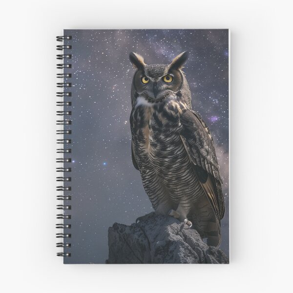 Item preview, Majestic Owl Beneath Stars designed and sold by QuantumDrift.