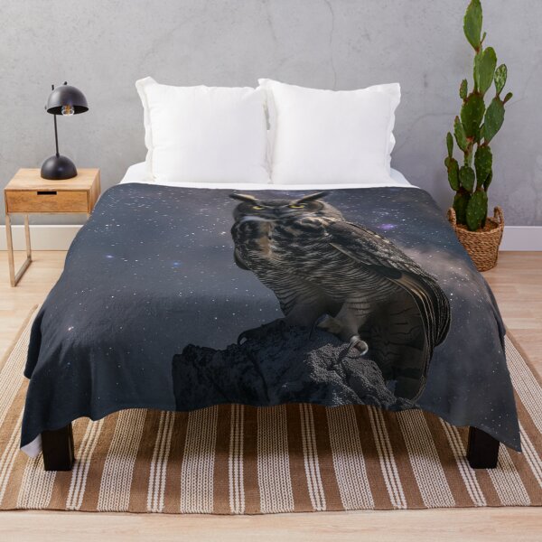 Item preview, Majestic Owl Beneath Stars designed and sold by QuantumDrift.