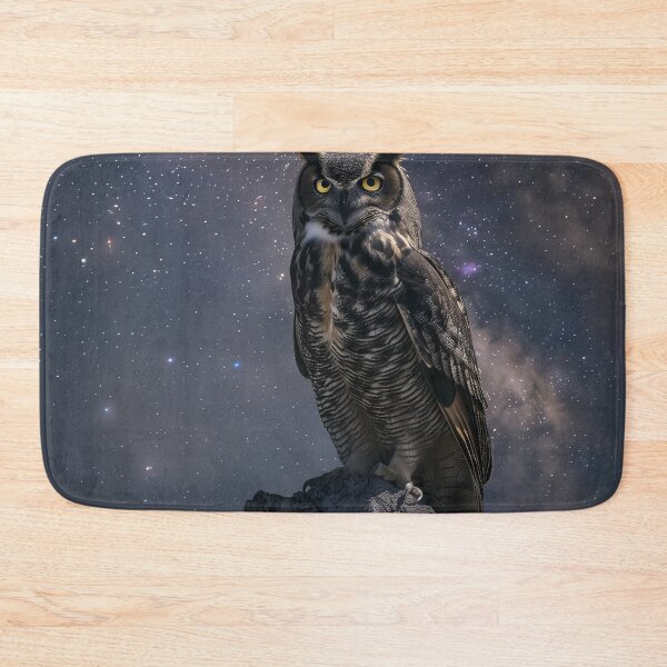 Item preview, Majestic Owl Beneath Stars designed and sold by QuantumDrift.