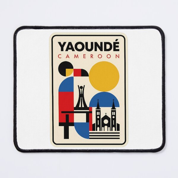 Item preview, Yaoundé Cameroon Geometric Minimalist Travel Landmark designed and sold by k3rstman1.