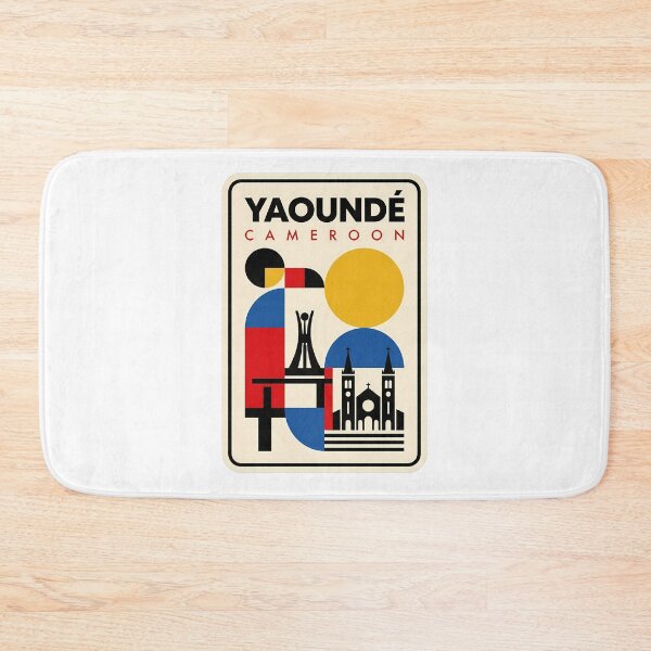 Item preview, Yaoundé Cameroon Geometric Minimalist Travel Landmark designed and sold by k3rstman1.