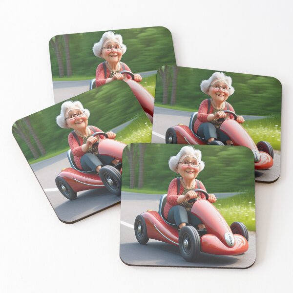 Item preview, Old Woman riding a go-cart designed and sold by Colin Bentham.