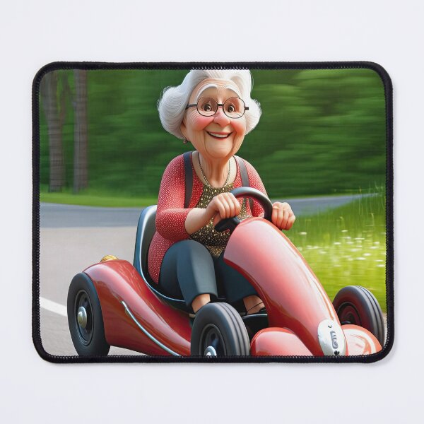 Item preview, Old Woman riding a go-cart designed and sold by Colin Bentham.