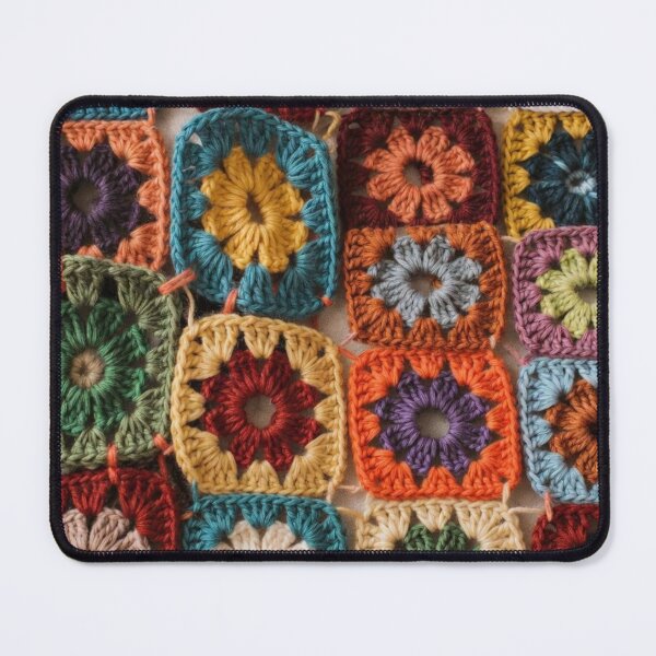 Item preview, Colorful Crochet Pattern Patchwork - Retro Knitting designed and sold by design-rebell.