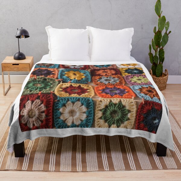 Item preview, Colorful Crochet Pattern Patchwork - Retro Knitting designed and sold by design-rebell.