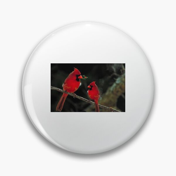 Item preview, Pair of Northern Cardinal Birds Art Print | Romantic Red Songbirds on Branch | Nature Wildlife Wall Art | Bird Lover Gift | Rustic Garden Decor designed and sold by PrintableArt123.