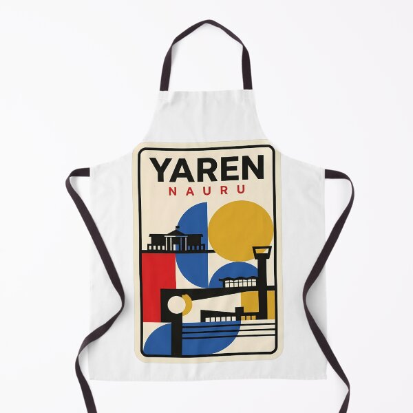 Item preview, Retro Yaren Nauru Bauhaus Style Geometric Travel designed and sold by k3rstman1.