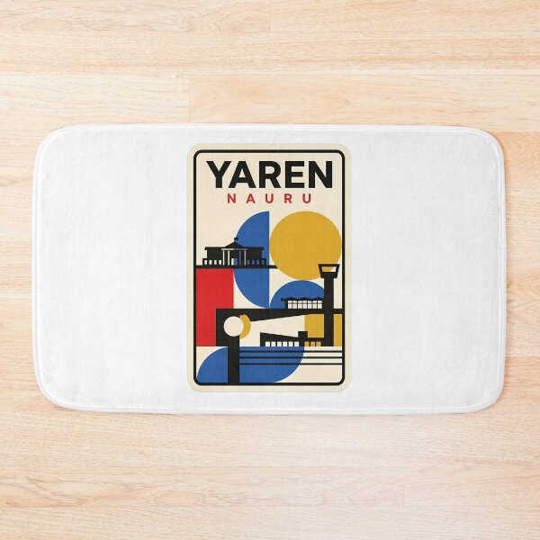 Item preview, Retro Yaren Nauru Bauhaus Style Geometric Travel designed and sold by k3rstman1.