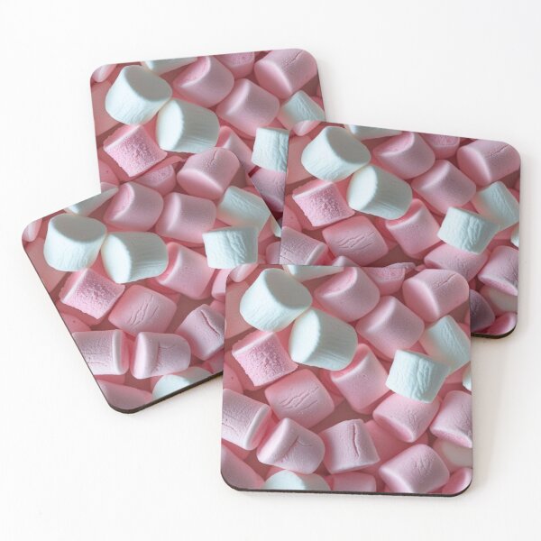 Item preview, Aesthetic Pastel Pink Marshmallow Pattern Cute Sweet Treats designed and sold by LYAN-STORE.